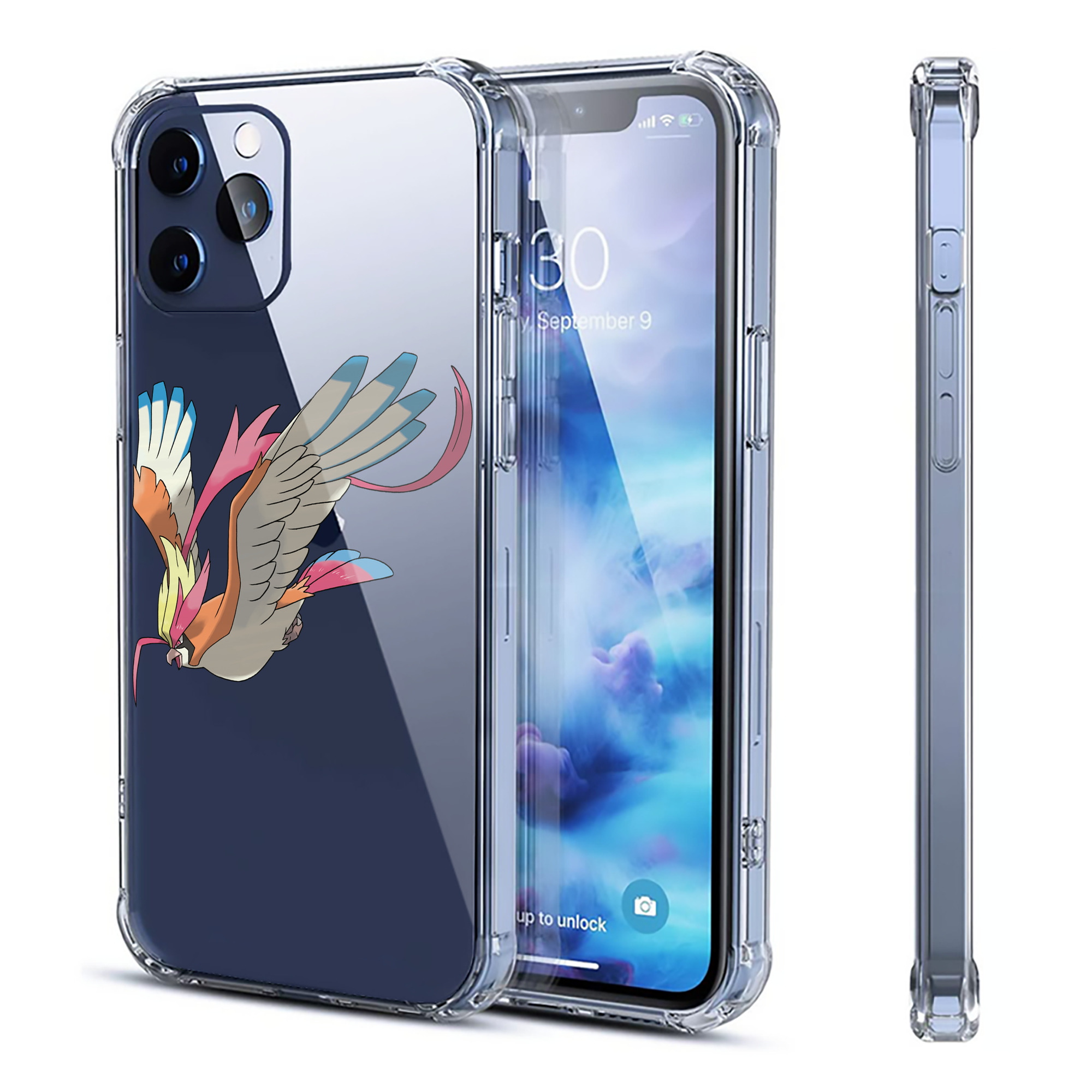 （画像用） ポケットモンスター Pokémon 【iPhone 12シリーズ対応】透明スマホケース（クリアソフトケース）